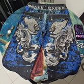 Vintage Washed Baggy Halloween Pants